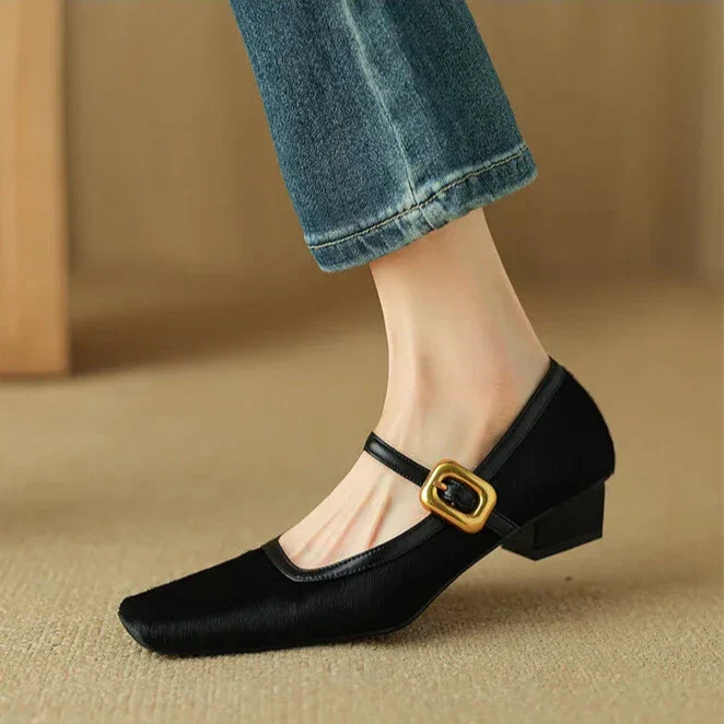 Feline Luxe Leopard Print Mid-Heel Shoes