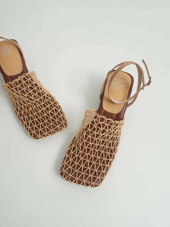 Tacones de Malla Trenzada Fallon