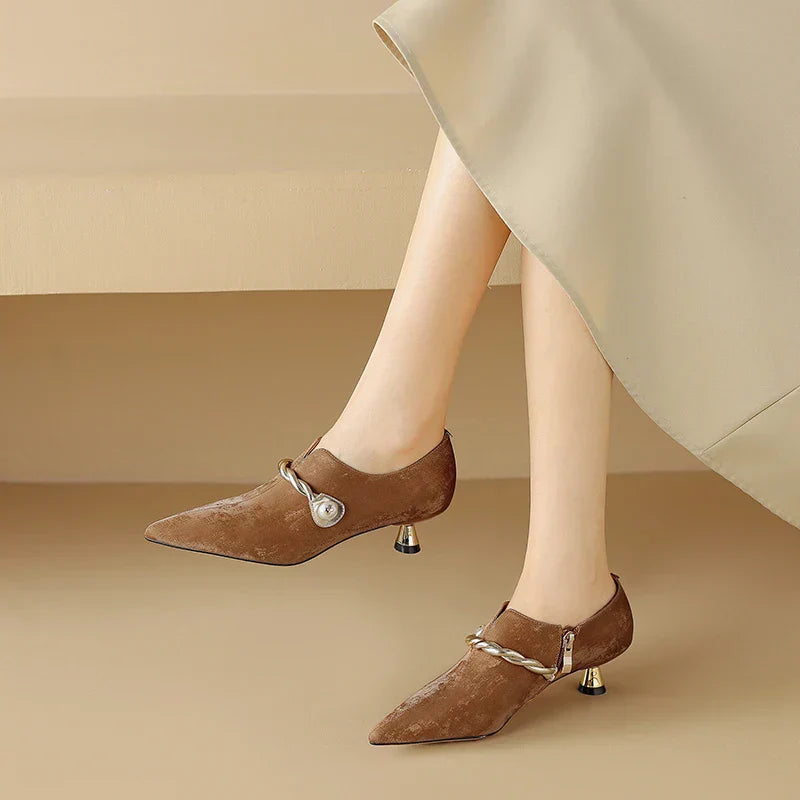 Ellen Solstice Mid-Heel Pumps