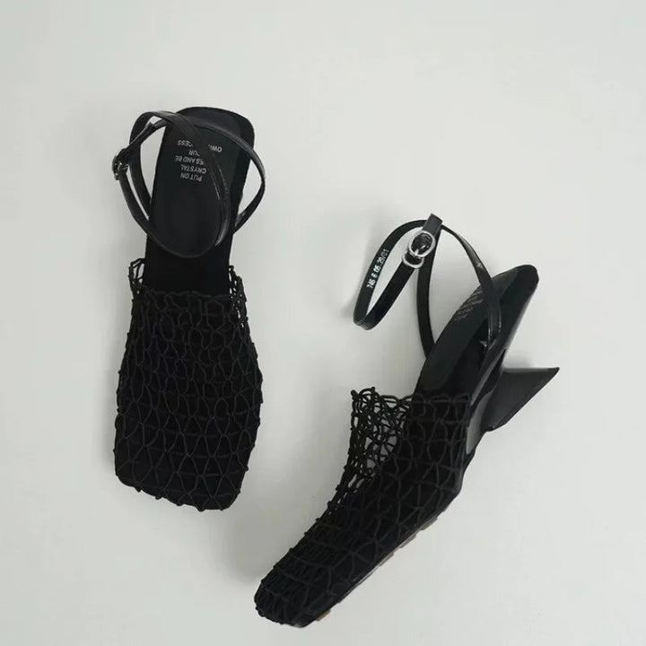 Tacones de Malla Trenzada Fallon