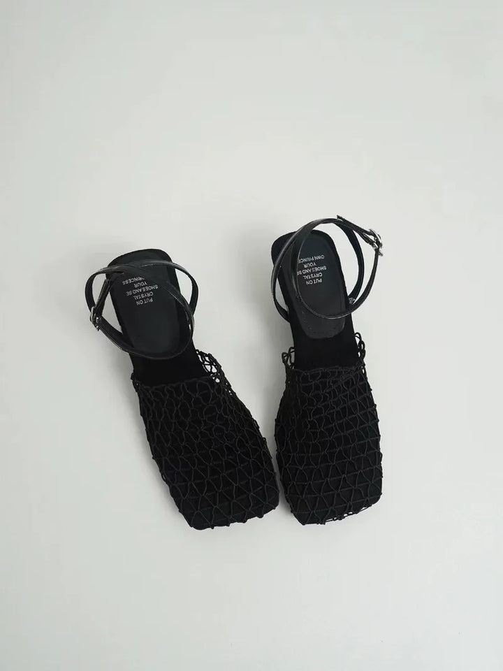 Tacones de Malla Trenzada Fallon