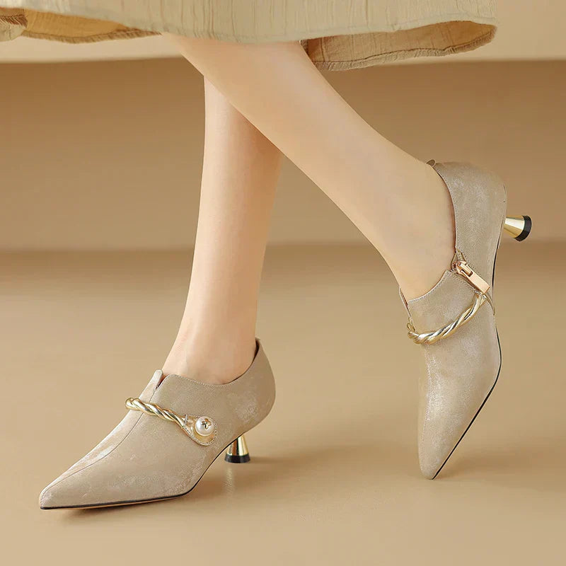 Ellen Solstice Mid-Heel Pumps