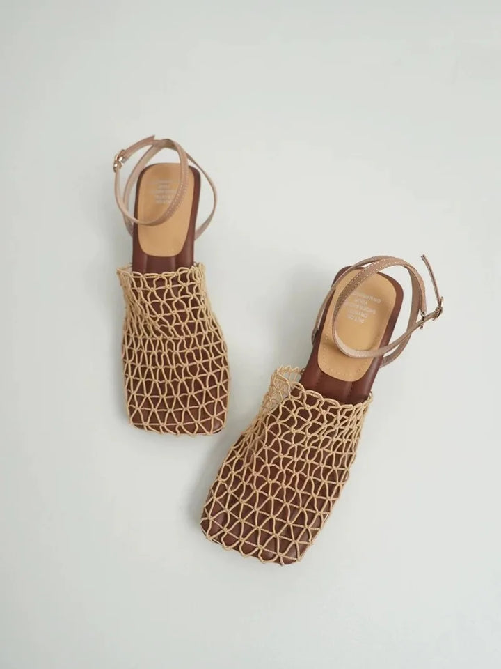 Tacones de Malla Trenzada Fallon