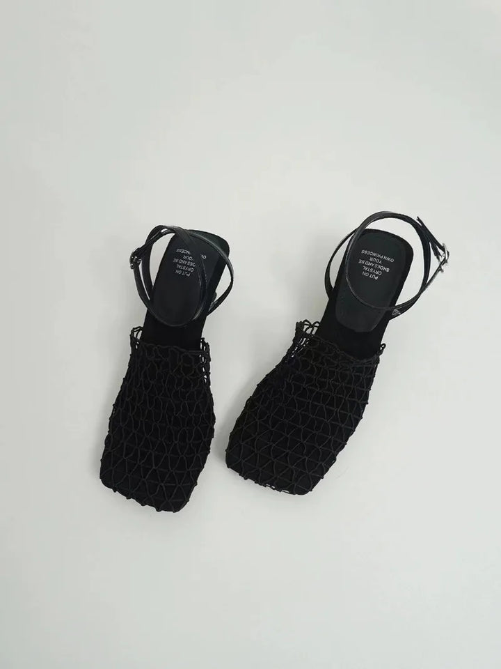 Tacones de Malla Trenzada Fallon