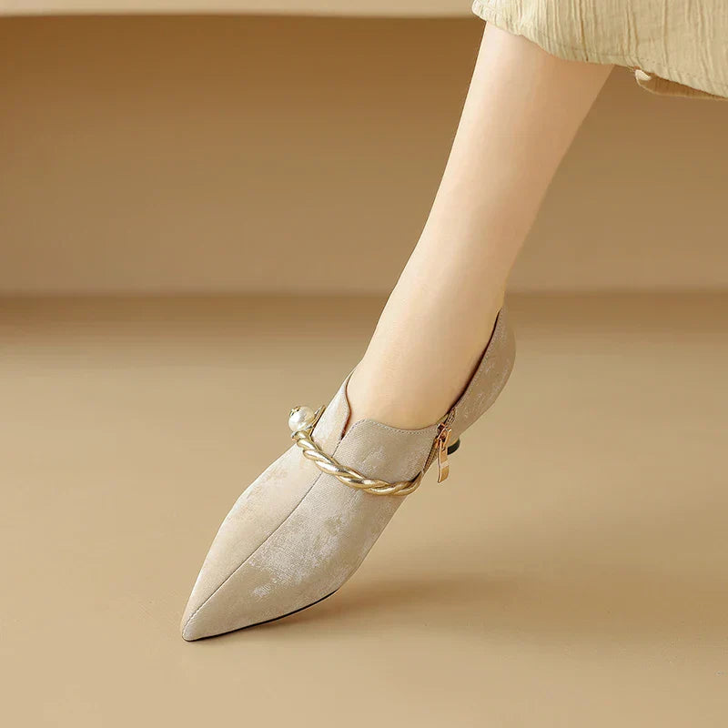 Ellen Solstice Mid-Heel Pumps