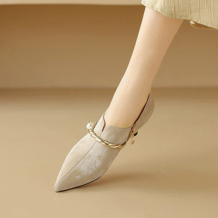 Ellen Solstice Mid-Heel Pumps