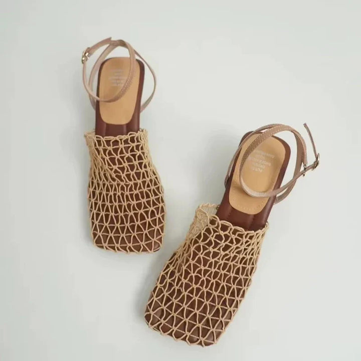 Tacones de Malla Trenzada Fallon