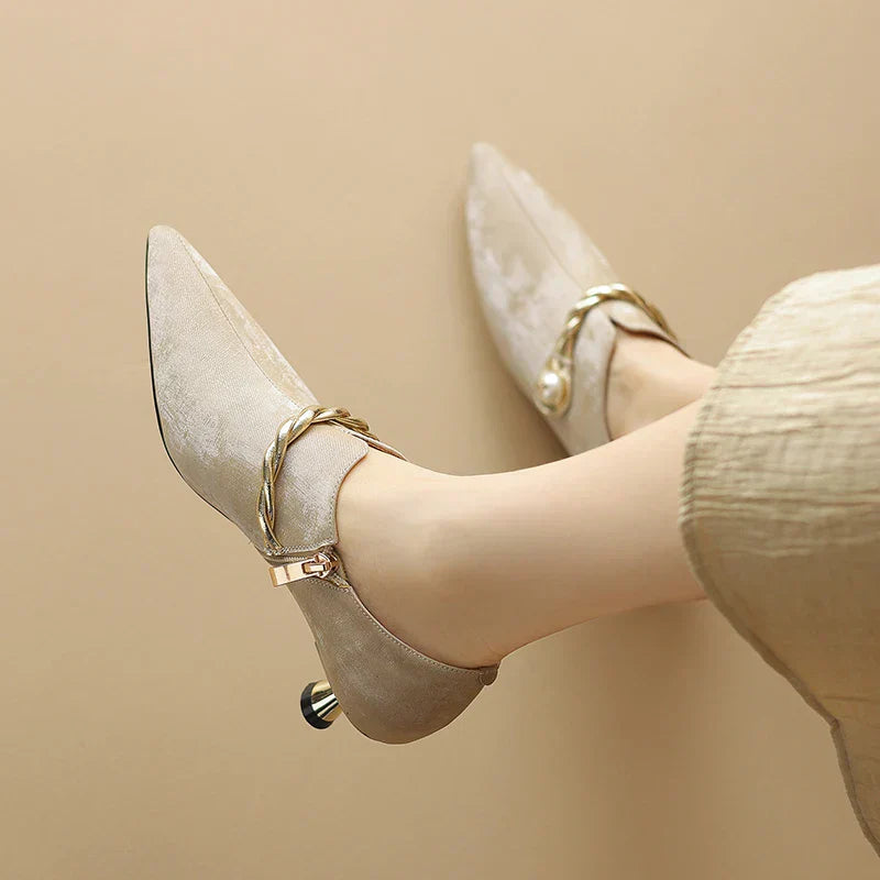 Ellen Solstice Mid-Heel Pumps