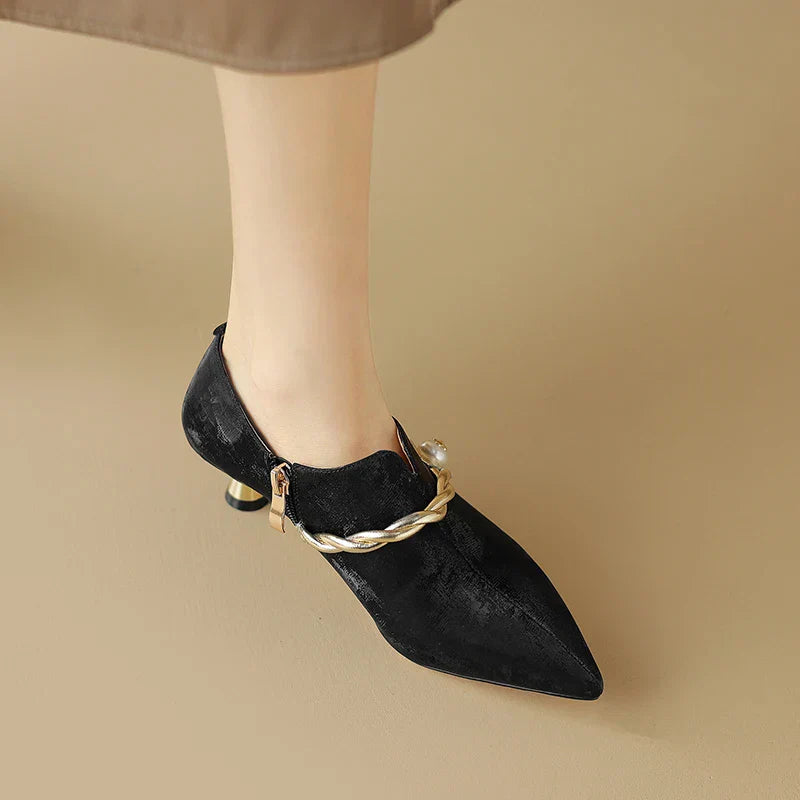 Ellen Solstice Mid-Heel Pumps