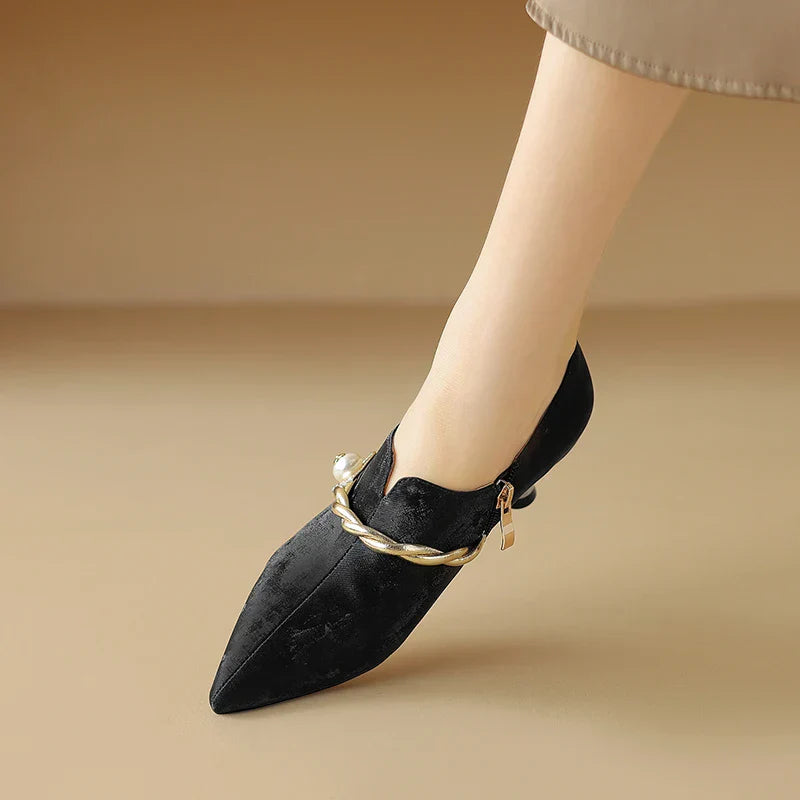 Ellen Solstice Mid-Heel Pumps