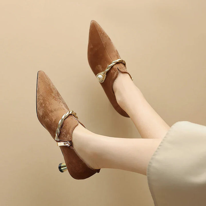 Ellen Solstice Mid-Heel Pumps